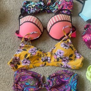 Various bikini tops